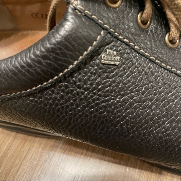 Finn Comfort Alamo Black Leather Sneakers Comfort Quality Sz 12 - Picture 10 of 12